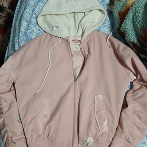 Mossimo Supply Co. Pink Women's Jacket with Hood